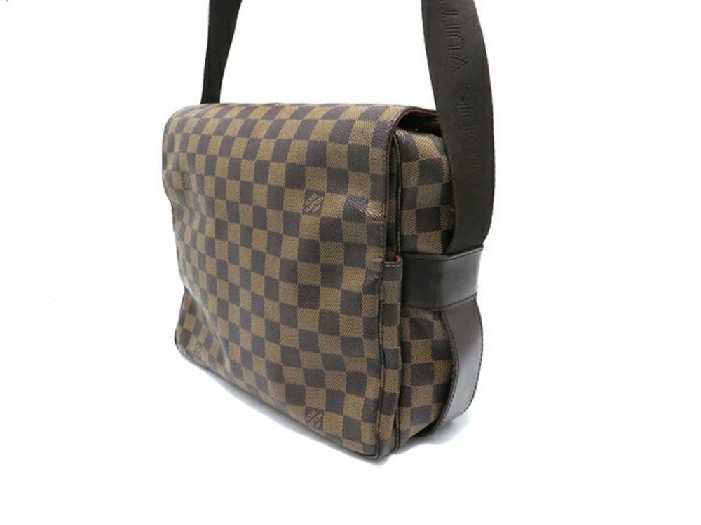 Louis Vuitton Damier Shoulder Bag Naviglio Brown